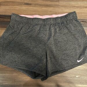 Nike Women's Heathered Gray Athletic Shorts